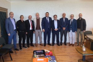 CHP Rize İl Başkanı Saltuk Deniz Rize Ziraat Odası Başkanı Bünyamin Arslan’ı Ziyaret Etti